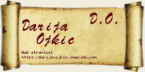 Darija Ojkić vizit kartica